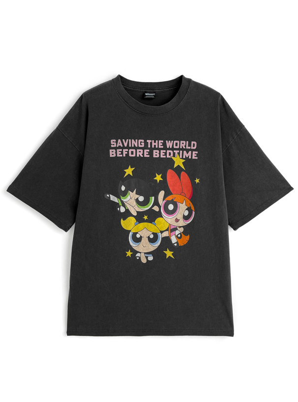 パワーパフガールズ ピグメントTシャツ