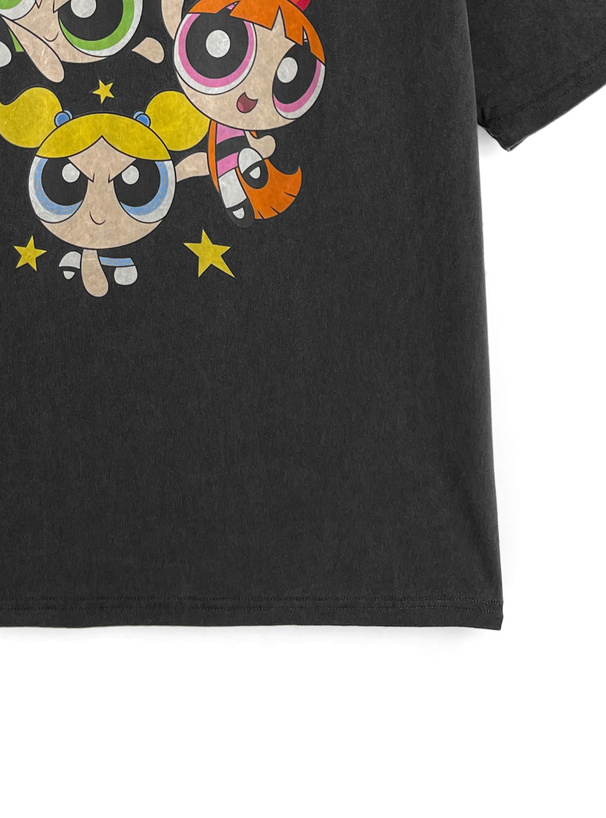 パワーパフガールズ ピグメントTシャツ