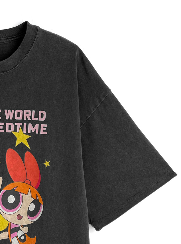 パワーパフガールズ ピグメントTシャツ