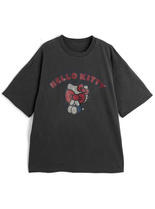 ハローキティ ピグメントTシャツ