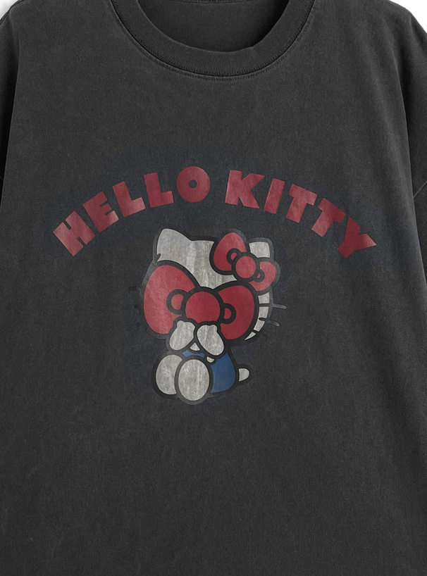 ハローキティ ピグメントTシャツ