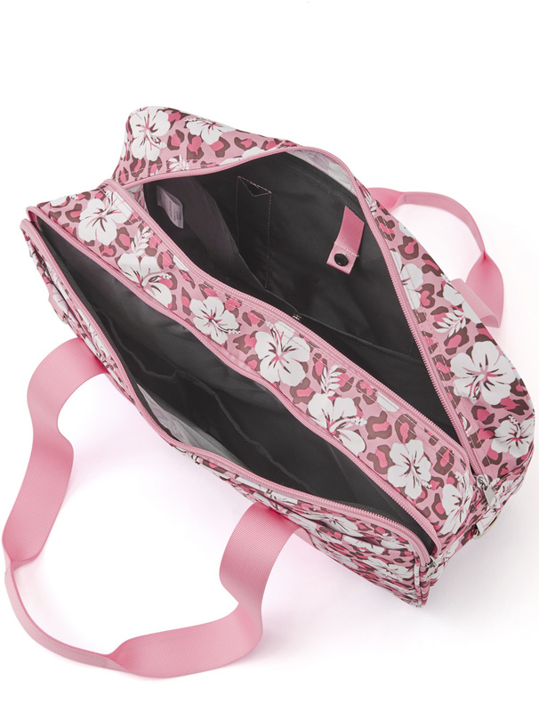 LOVEBOAT　レオパード&ハイビスカス柄スクールバッグ