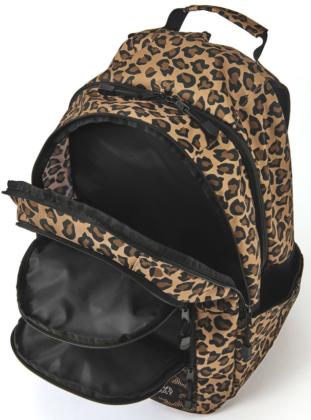 LOVEBOAT　レオパード柄ロゴ刺繍リュックサック