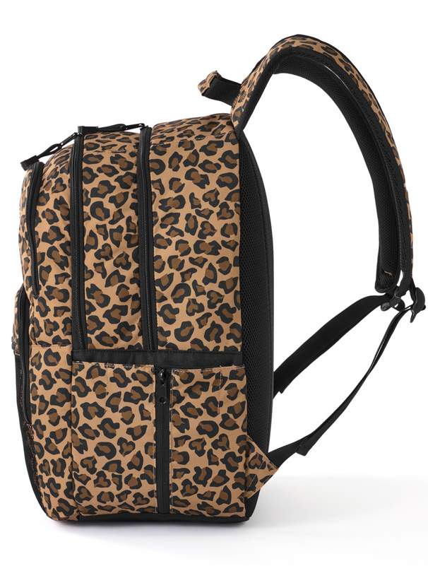 LOVEBOAT　レオパード柄ロゴ刺繍リュックサック