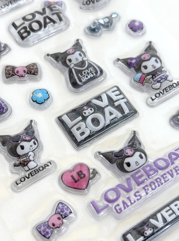 サンリオキャラクターズ　LOVE BOAT　クロミドリーミーキャンディシール
