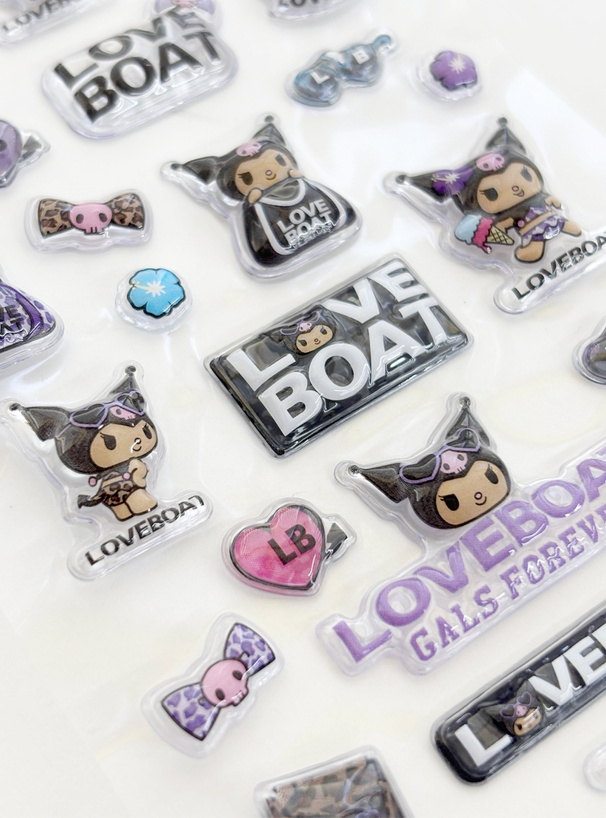 サンリオキャラクターズ　LOVE BOAT　日焼けクロミドリーミーキャンディシール