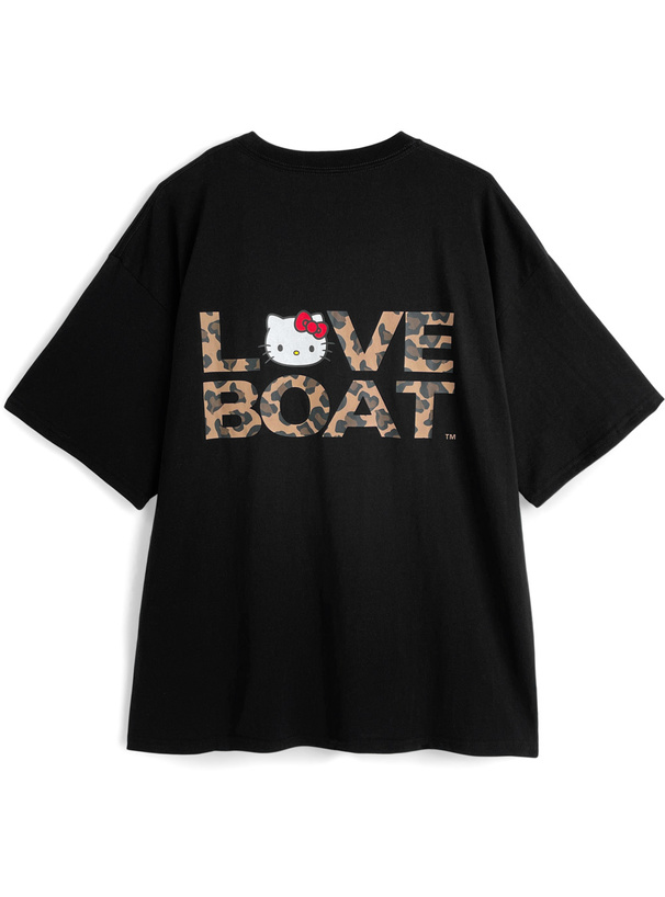 サンリオキャラクターズ　LOVE BOAT　ハローキティレオパード柄プリントTシャツ