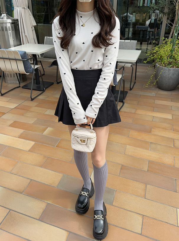 レザー厚底チェーンローファー