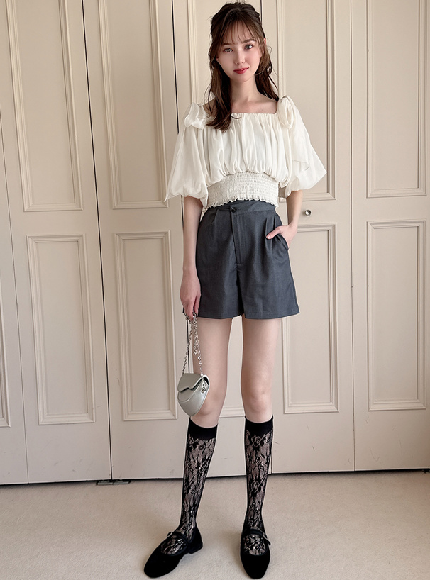 スクエアトゥスエードバレエシューズ[fa056] | レディースファッション