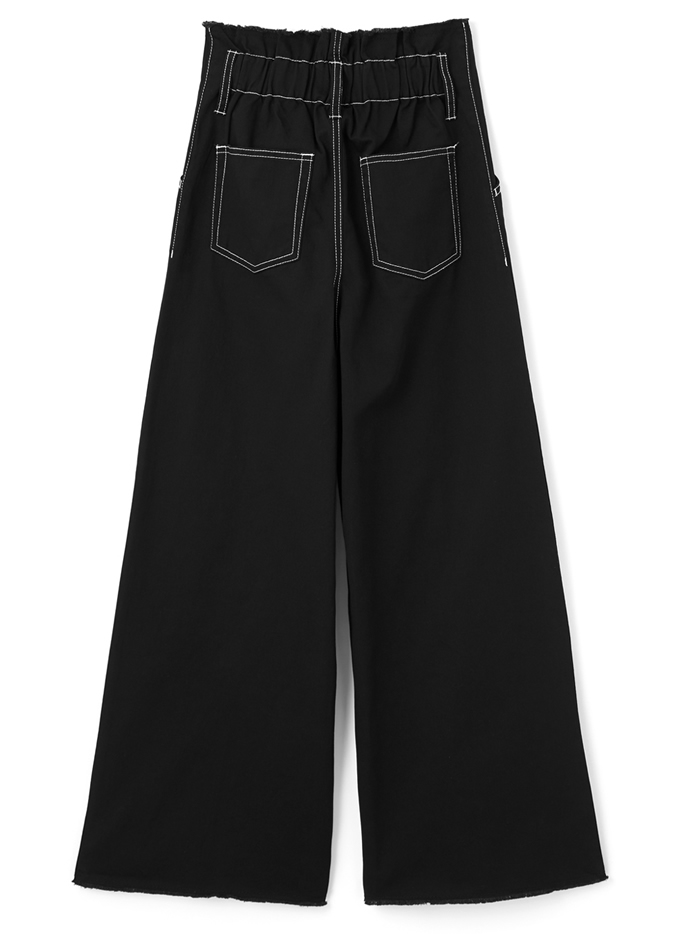 フロントスリットステッチワイドパンツ