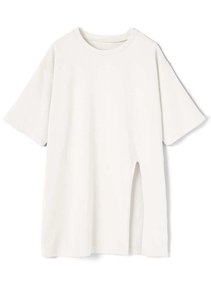 USコットンスリットビッグシルエットTシャツ