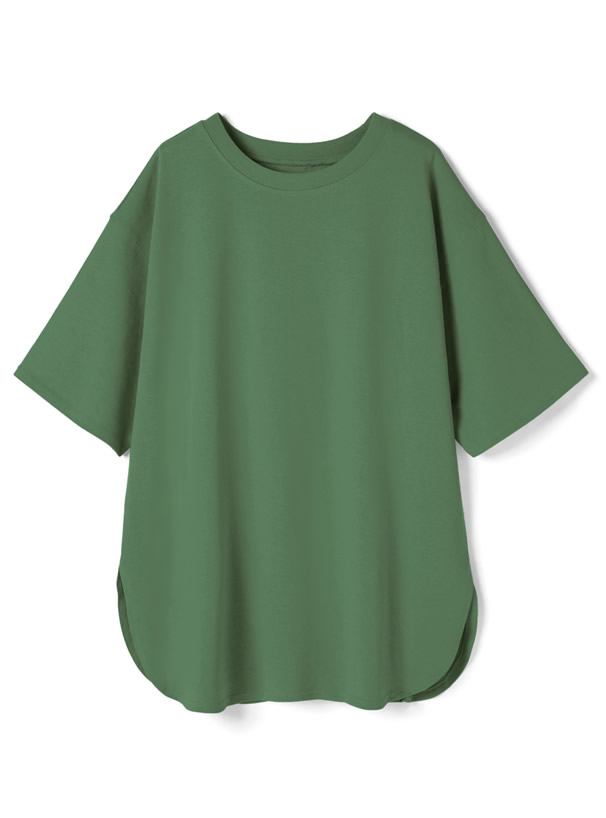 USAコットンヘビーウェイトオーバーサイズサイドスリットTシャツ