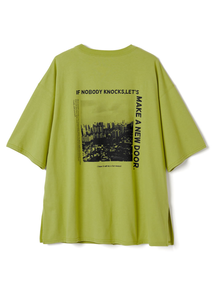 バックフォトプリントTシャツ