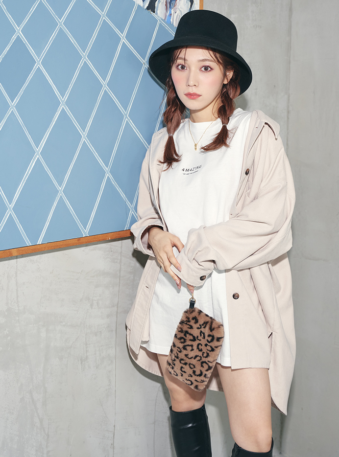 ビッグシルエットコーデュロイシャツ