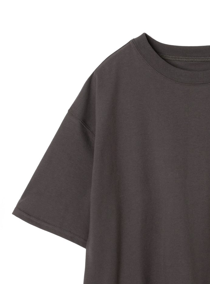 ラウンドヘムバックフォトプリントTシャツ