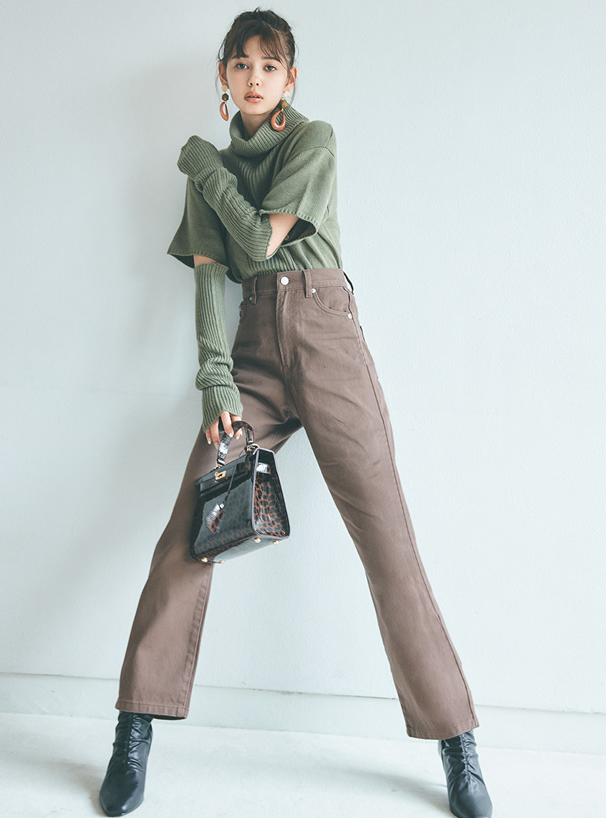 ストレートツイルパンツ
