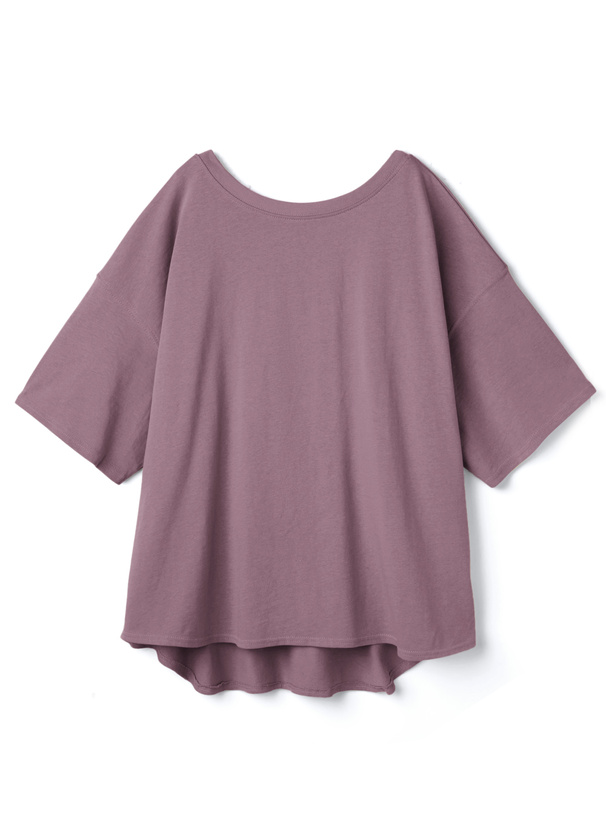 USAコットンバックオープンルーズTシャツ