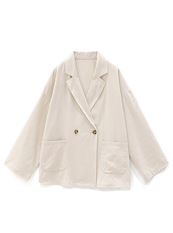 コットンリネンダブルボタンテーラードジャケット Fo1576 レディースファッション通販のグレイル Grl 公式