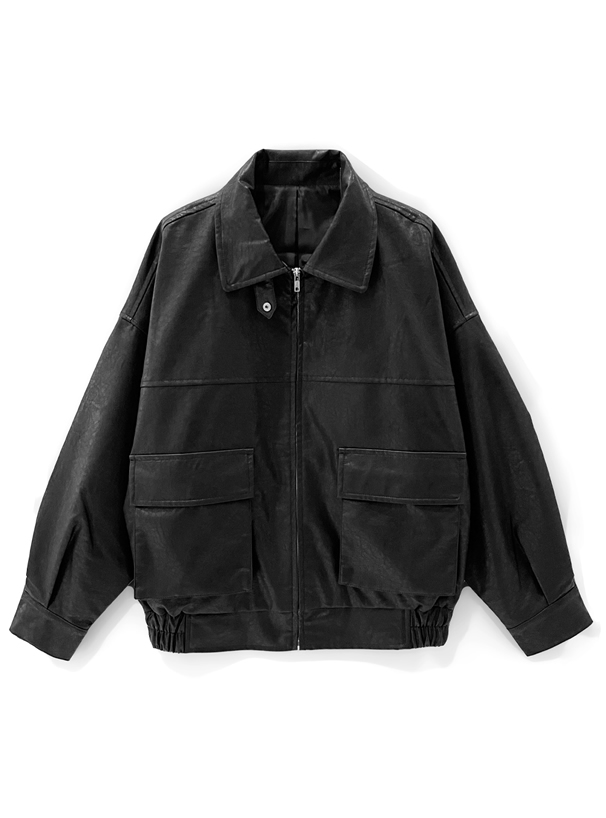 襟2wayレザーブルゾン Fo1590 レディースファッション通販のグレイル Grl 公式