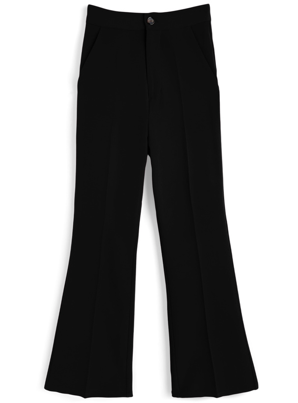 センタープレスフレアパンツ