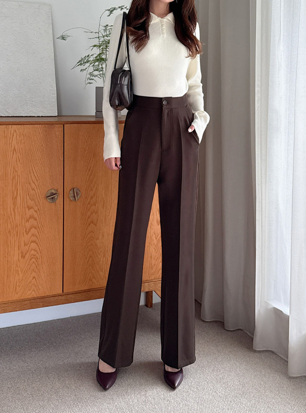 センタープレスフレアパンツ[fo1666] | レディースファッション通販の