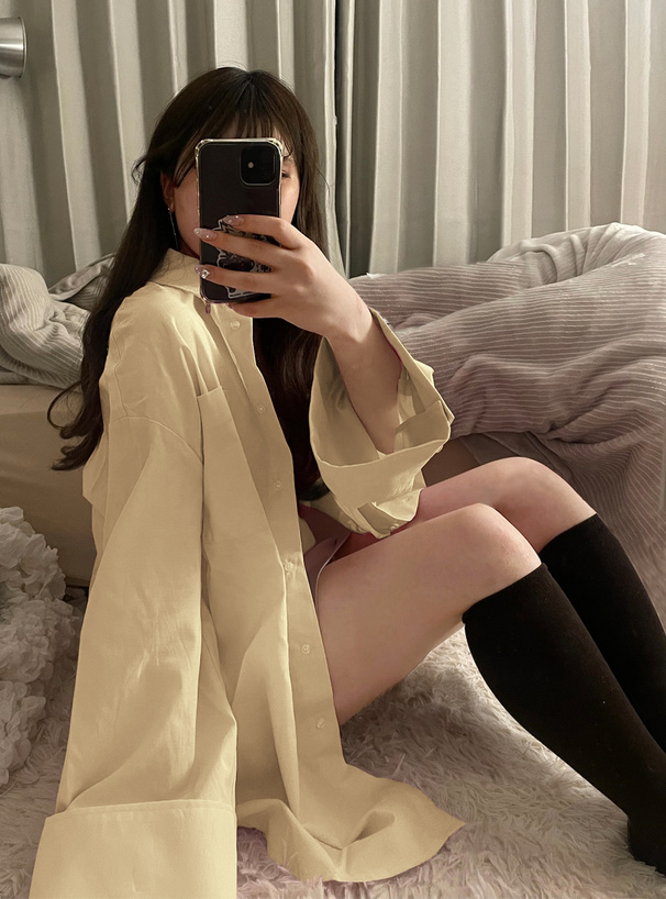 ワイドスリーブビッグシャツ