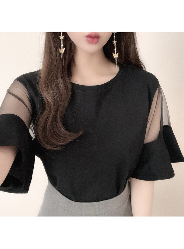 シアードッキングスリーブTシャツ
