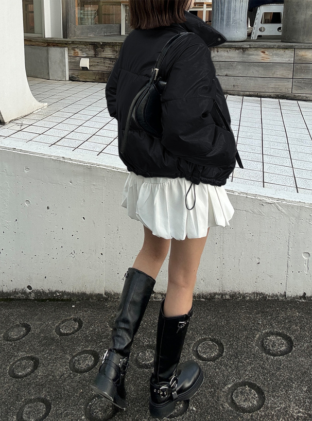 スタンドカラーレザーダウンジャケット[fo2044] | レディース