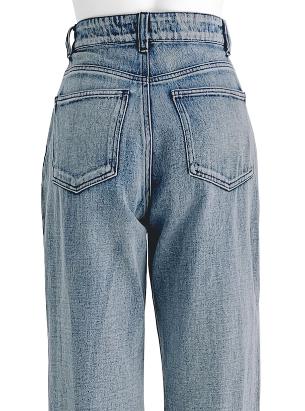 アシンメトリーデニムパンツ