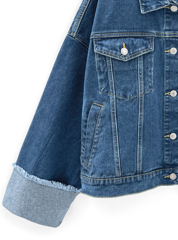 ロールアップワイドスリーブデニムジャケット