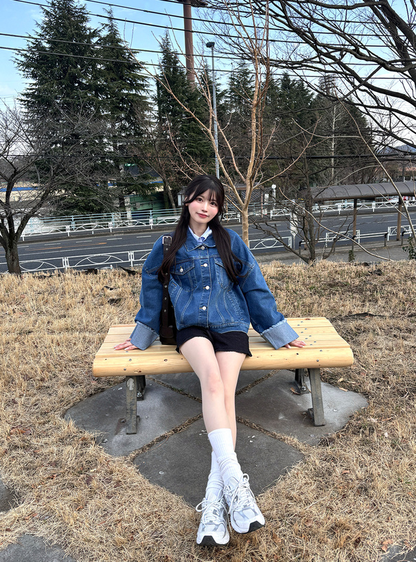 ロールアップワイドスリーブデニムジャケット