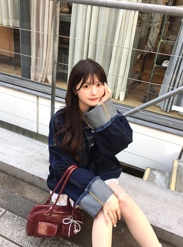 ロールアップワイドスリーブデニムジャケット[fo2087] | レディース