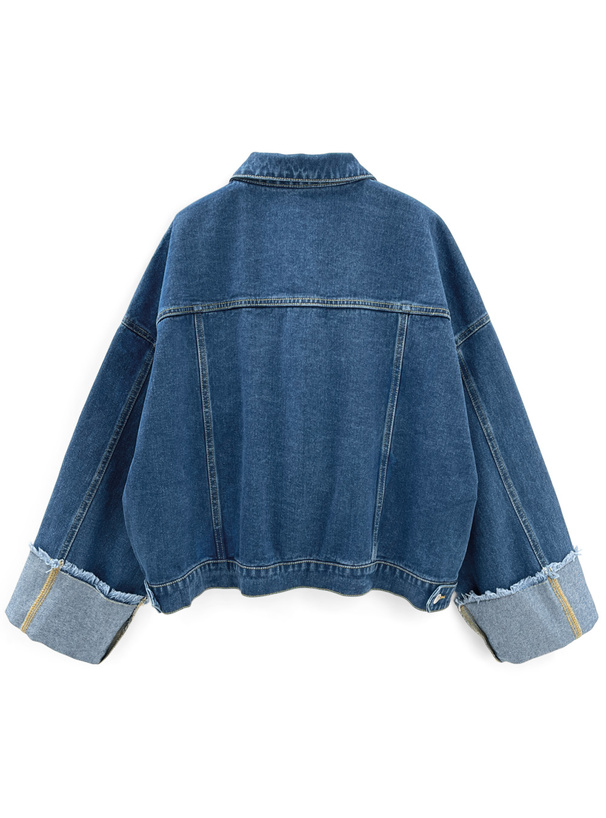 【専用出品】デニムジャケット ロールアップワイドスリーブデニムジャケット[fo2087] | レディース