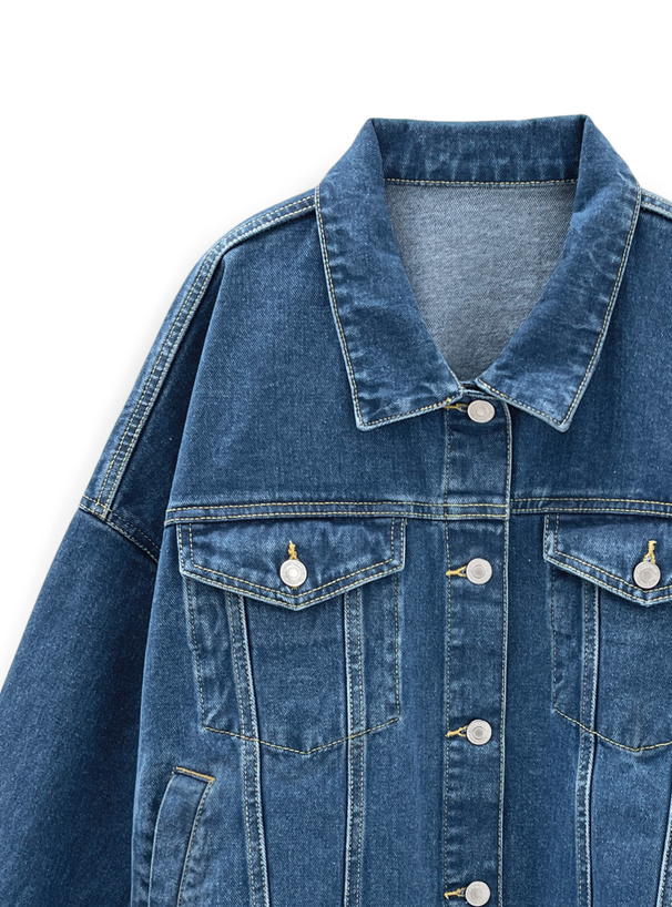 ロールアップワイドスリーブデニムジャケット[fo2087