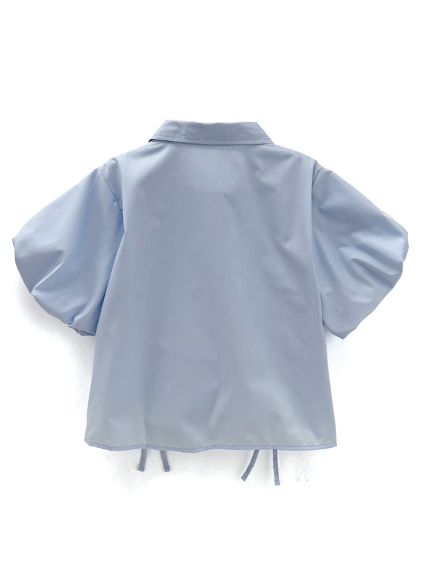 ドロストリボンバルーンスリーブシャツ