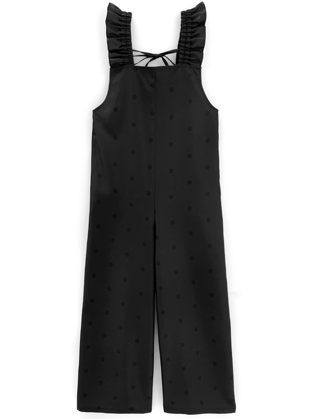 ドット柄フリルショルダーバッグクロスオールインワン