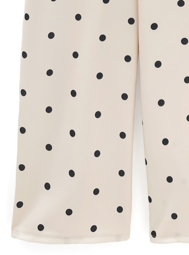 ドット柄フリルショルダーバッグクロスオールインワン