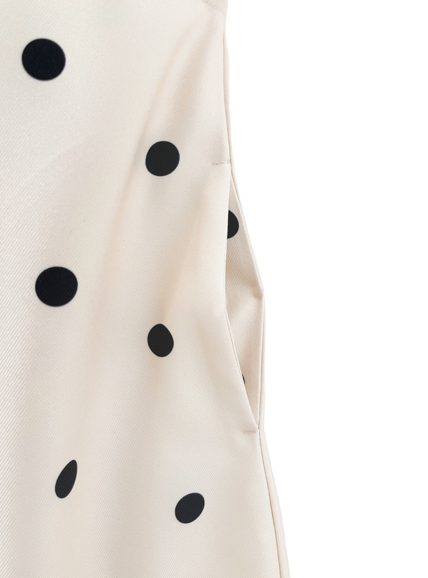 ドット柄フリルショルダーバッグクロスオールインワン