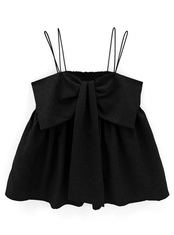 ビックリボンフレアキャミソールトップス