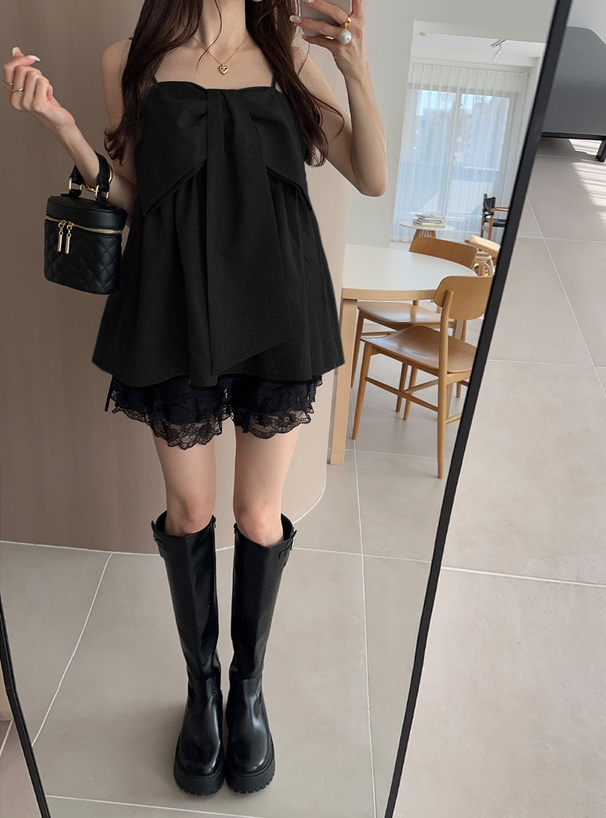 ビックリボンフレアキャミソールトップス