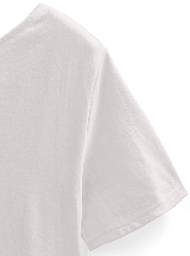 リボンワンショルダードロストTシャツ