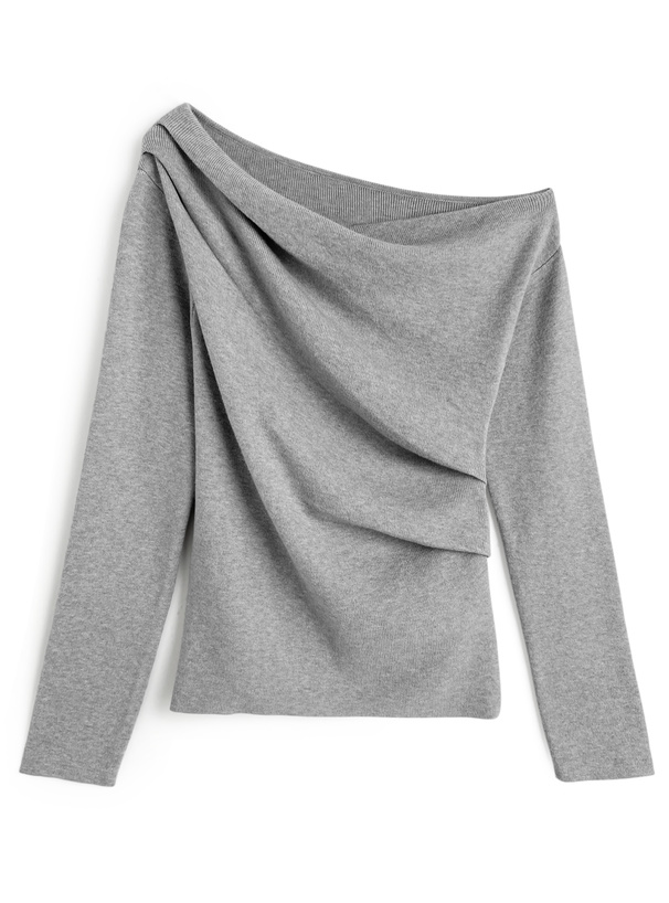 PRANKPROJECT シアーワンショルダートップ　グレー PRANK PROJECT（プランクプロジェクト）の「シアードッキング