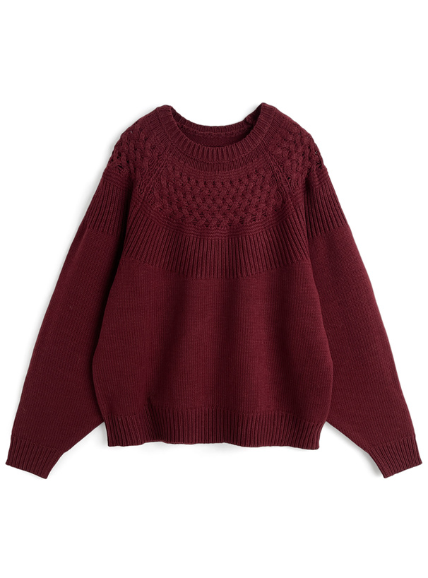 求心編みニットトップス[fo2169] | レディースファッション通販の