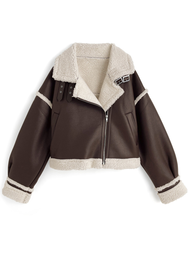 襟2Wayボアレザーライダースジャケット[fo2179] | レディース