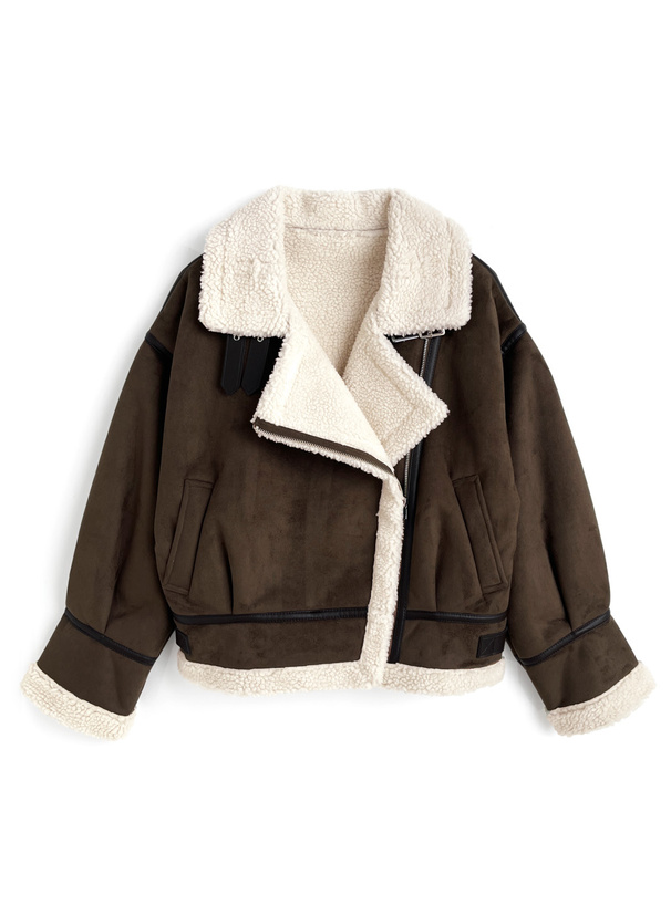 襟2Wayムートンライダースジャケット[fo2181] | レディース