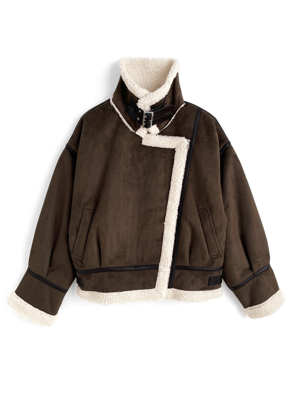 襟2Wayムートンライダースジャケット[fo2181] | レディース