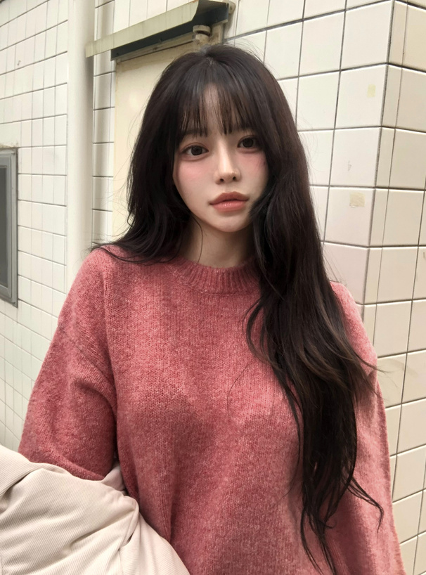 ウォッシャブルベーシックニットトップス