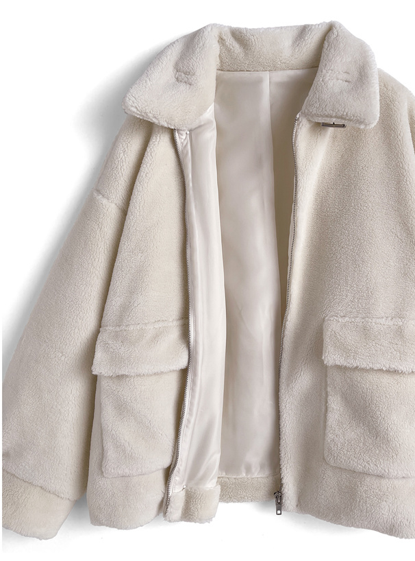 襟2Wayボアジャケット[fo2197] | レディースファッション通販の