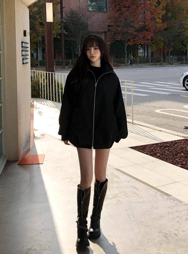 ハイネックダブルジップブルゾン[fo2199] | レディースファッション