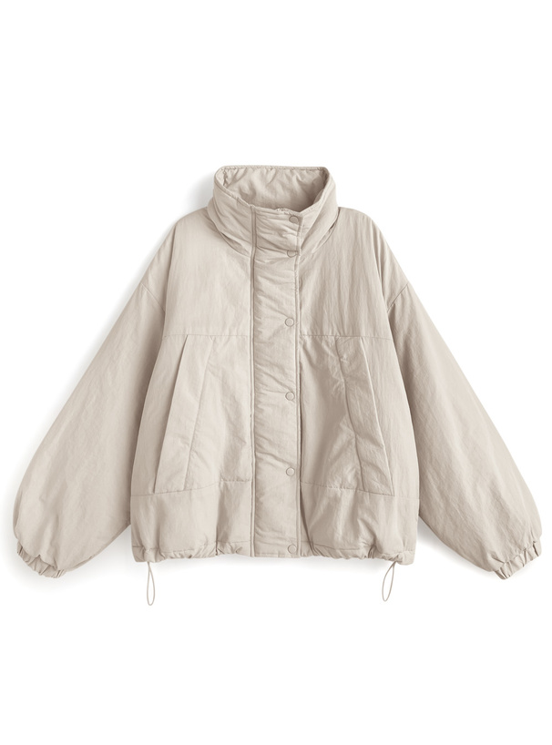 中綿スタンドカラーモンスターコート